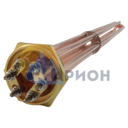 Блок ТЭН 15 кВт 220 В G1 1/2" медь/латунь (трубка + колпак) HTH